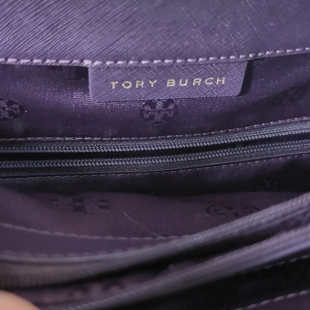 Tory Burch Elegant Purple Tote Bag